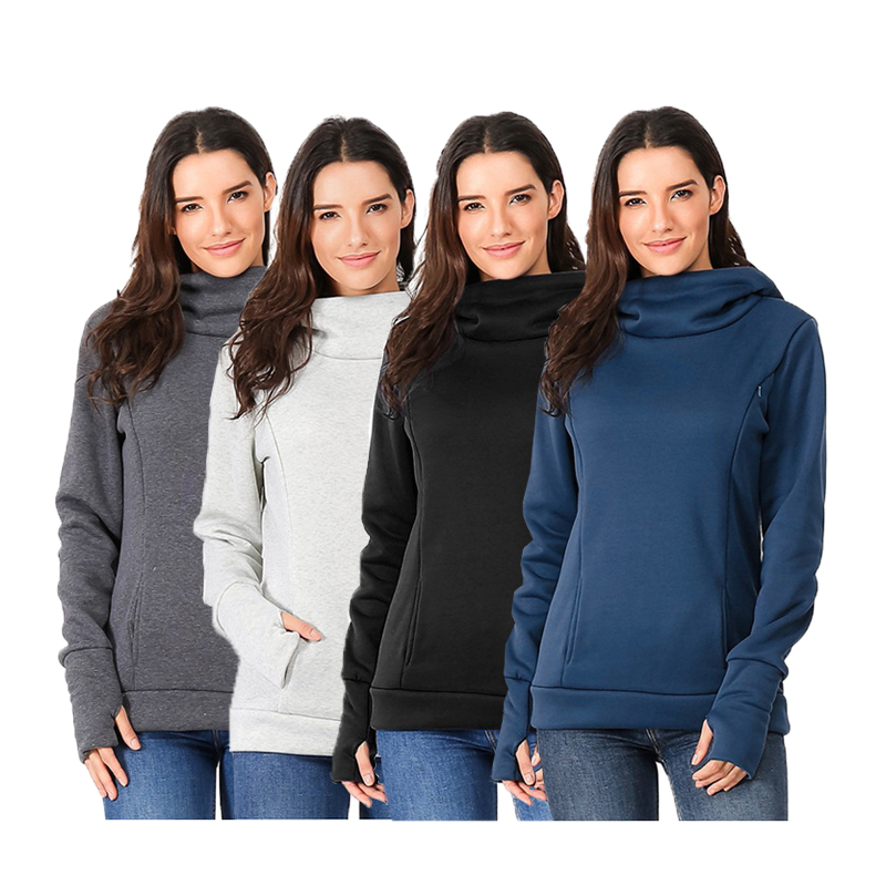 Warna solid cetak hoodie hoodie asah dicetak