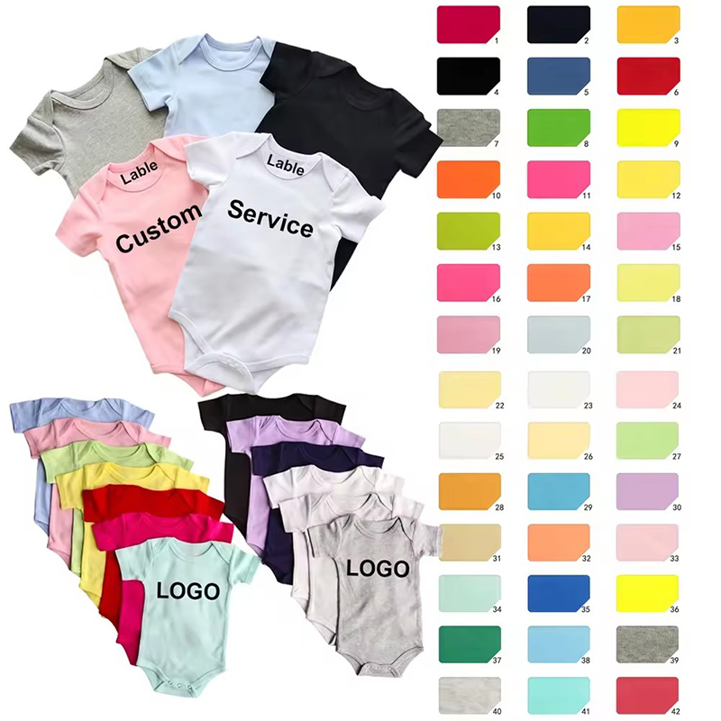 Bayi baru lahir yang baru lahir menyisir kapas bayi perempuan bodysuit bayi monyet