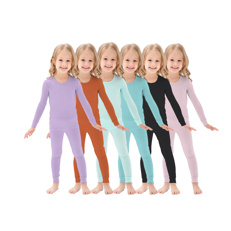Set piyama anak -anak serat bambu khusus